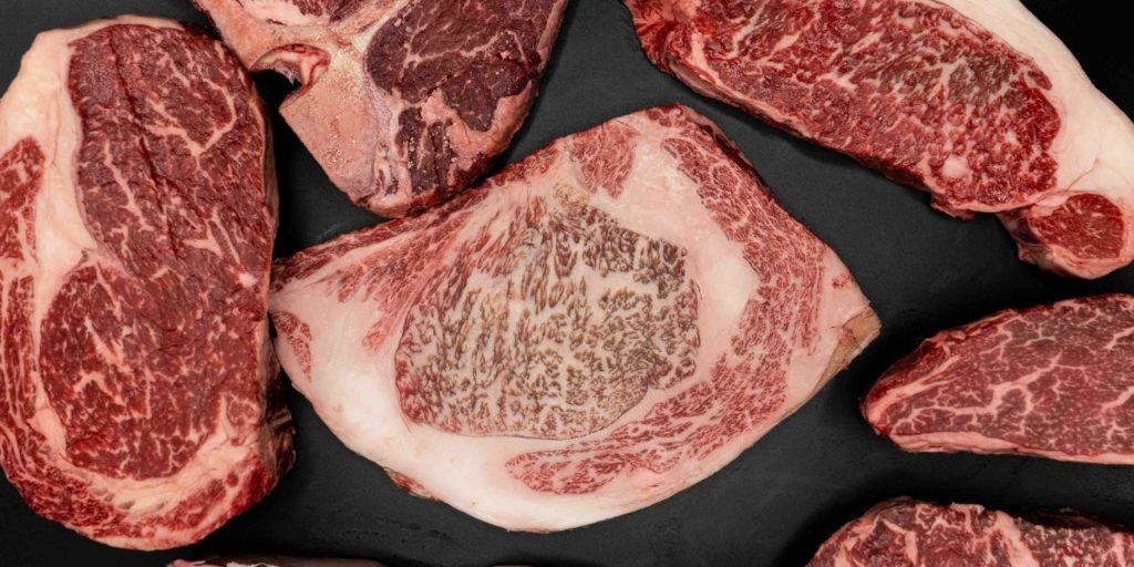 Wagyu Beef cuts offer the best level of meat marbling