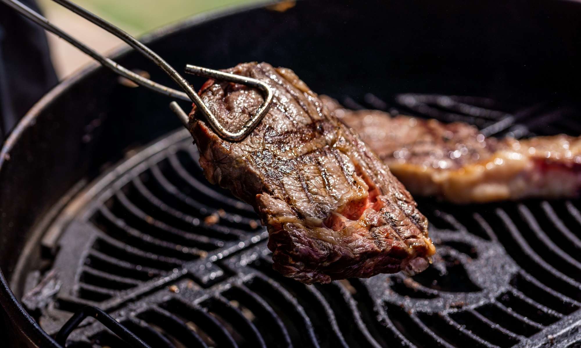 Cook your steak over the grill