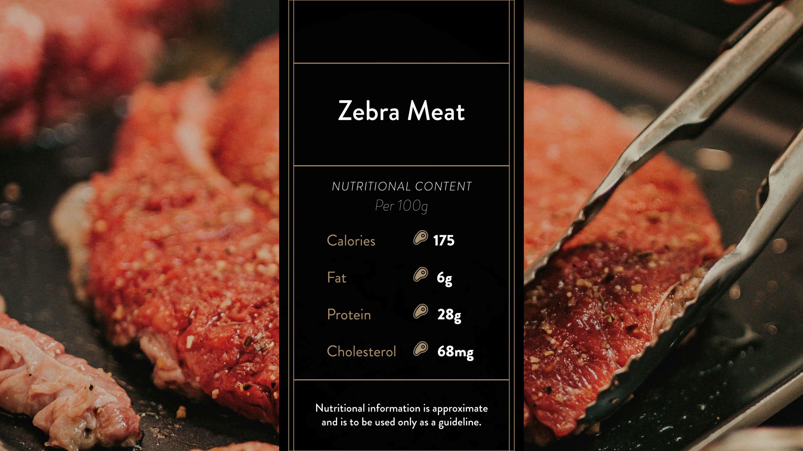 Nutritional Content Zebra meat